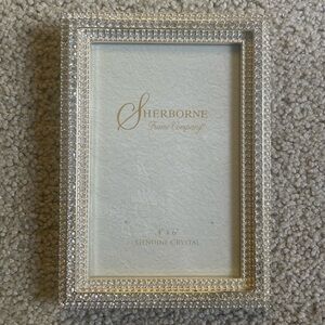 Sherborne genuine crystal 4x6 picture frame